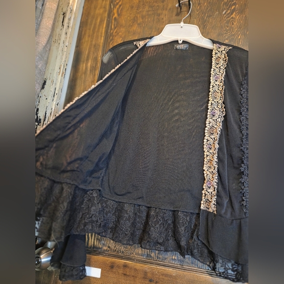 Michele Black Knit Cardigan - Picture 2 of 8